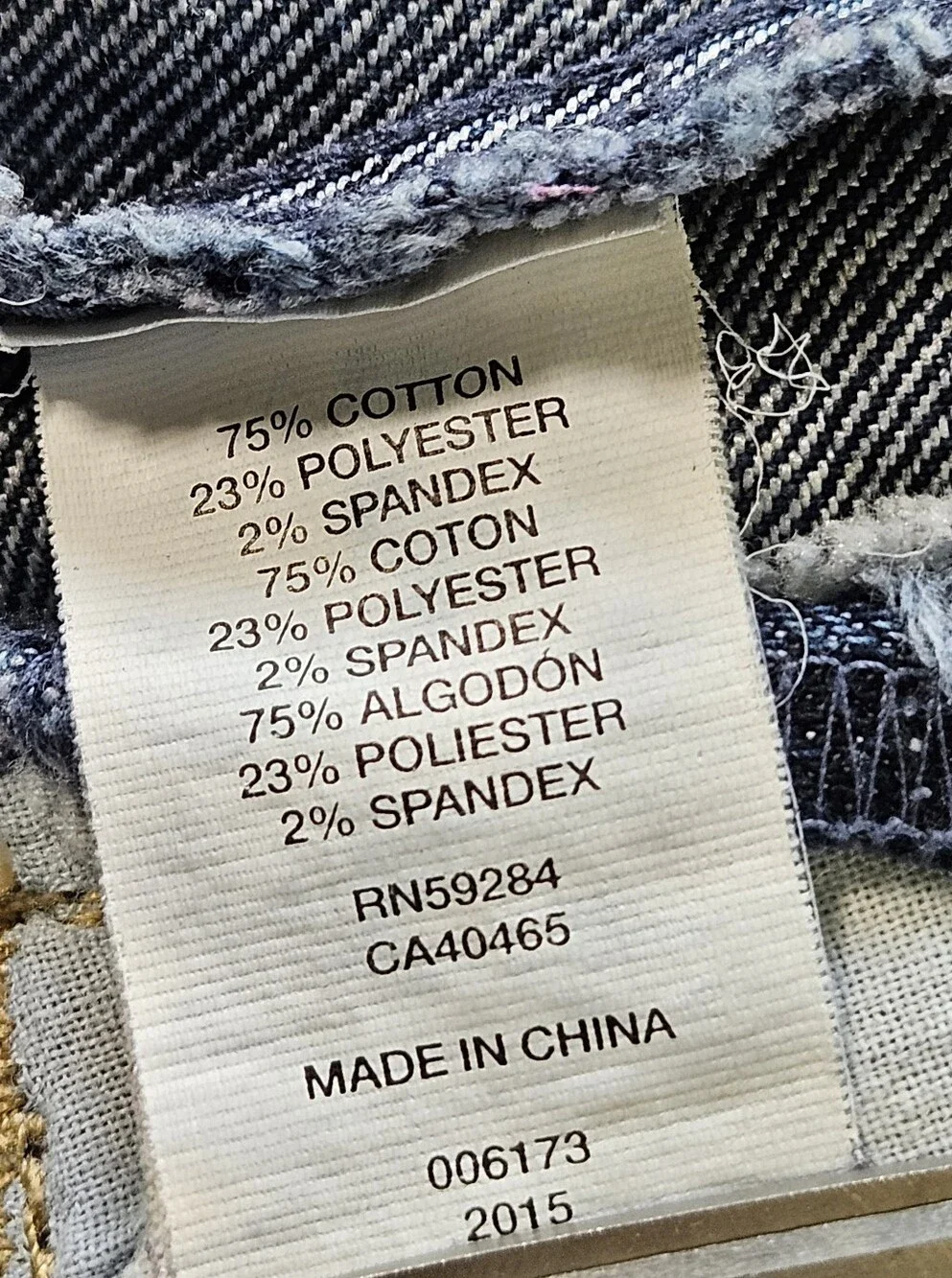 The Children's Place long sleeve distressed denim jacket